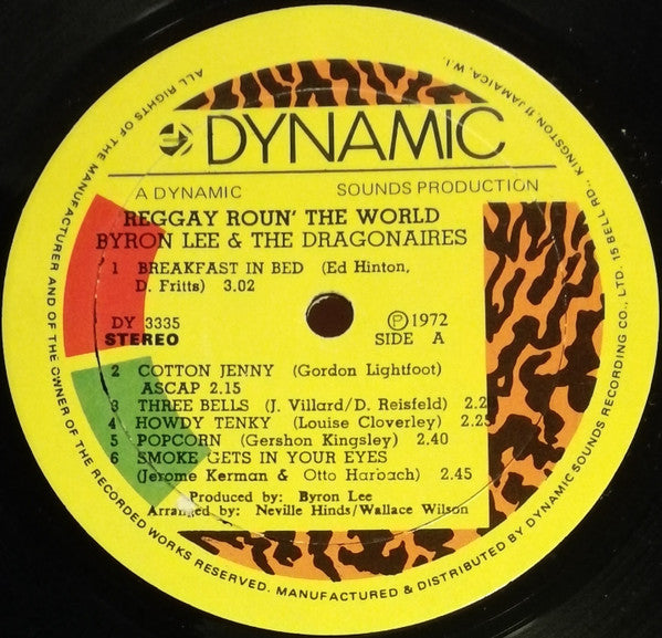Byron Lee And The Dragonaires : Reggay Roun' The World (LP, Album)
