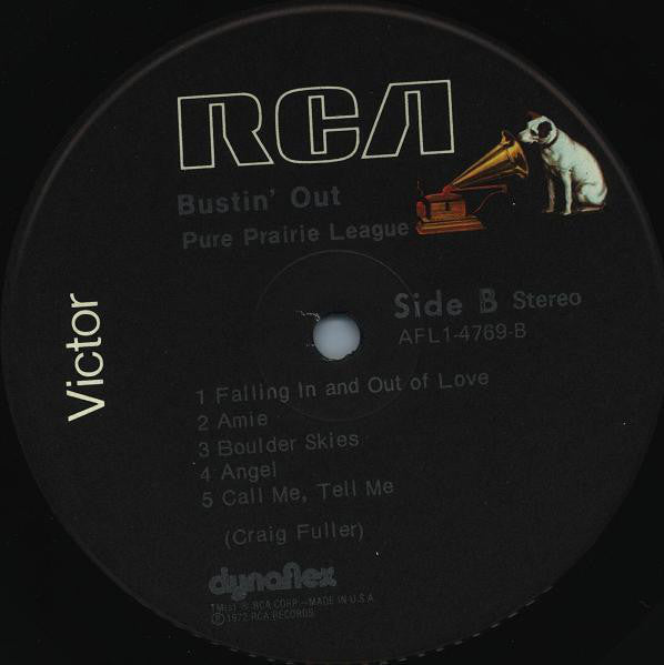 Pure Prairie League : Bustin' Out (LP, Album, RE)