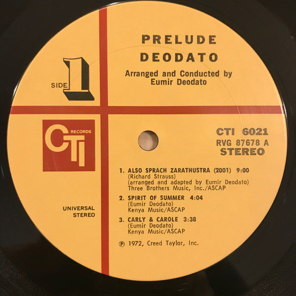 Deodato* : Prelude (LP, Album, Gat)