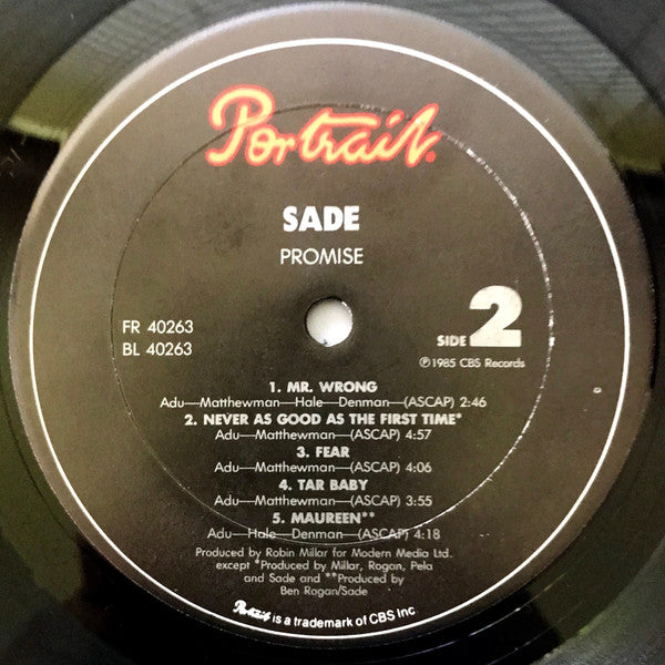 Sade : Promise (LP, Album, Car)