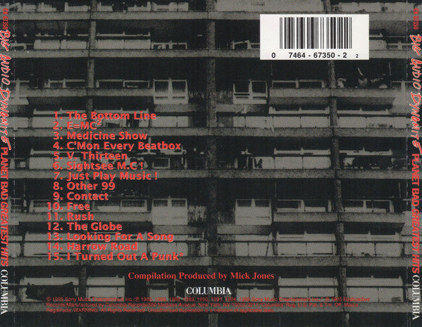 Big Audio Dynamite : Planet Bad: Greatest Hits (CD, Comp, Pit)