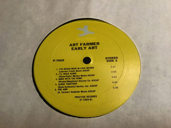 Art Farmer : Early Art (LP, Album, Comp, RE, RM)