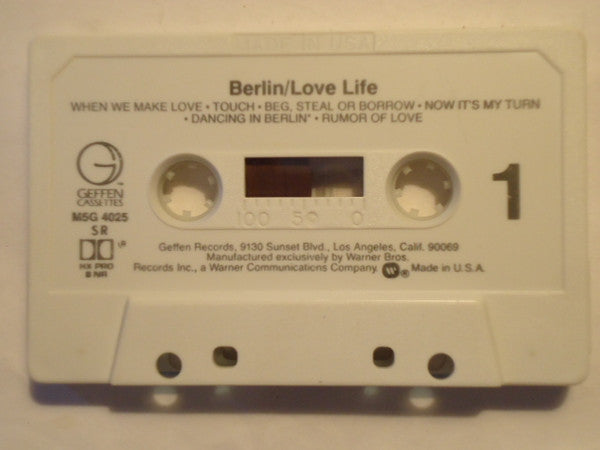 Berlin : Love Life (Cass, Album, SR)