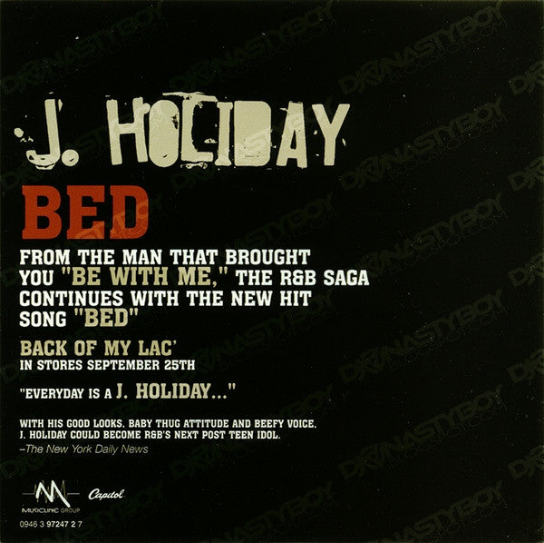 J. Holiday : Bed (CD, Single, Promo)