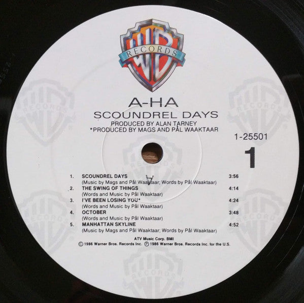 a-ha : Scoundrel Days (LP, Album, All)