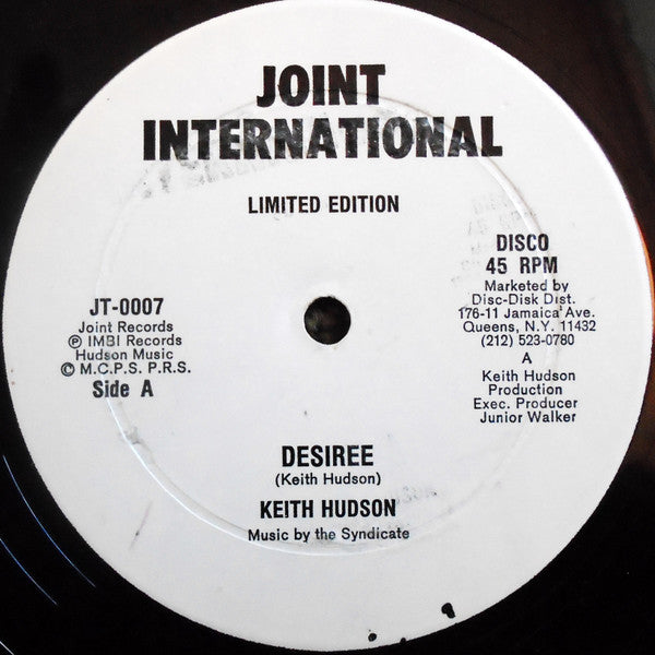 Keith Hudson : Desiree (12", Ltd)