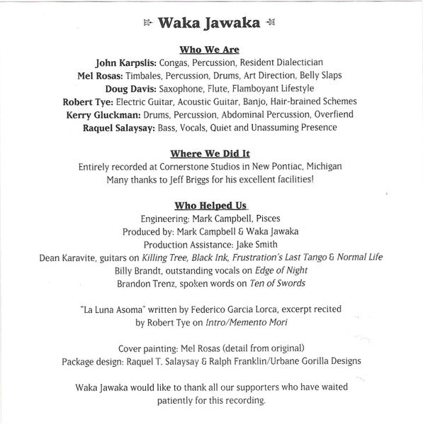 Waka Jawaka : Memento Mori (CD, Album)