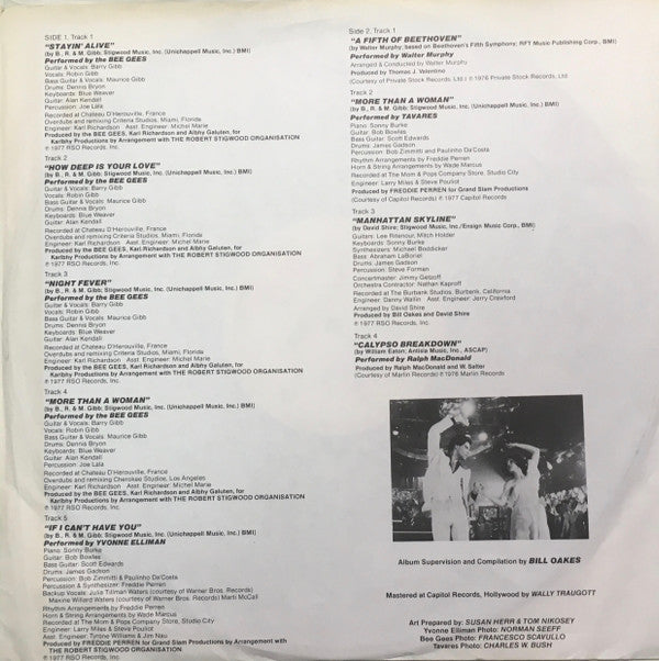 Various : Saturday Night Fever (The Original Movie Sound Track) (2xLP, Album, Comp, Sou)