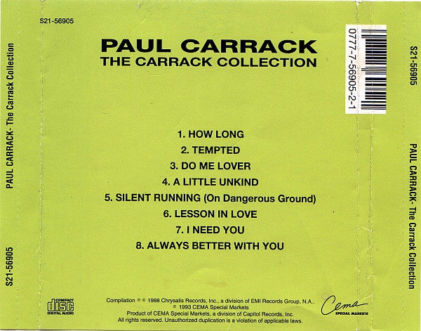 Paul Carrack : The Carrack Collection (CD, Comp)