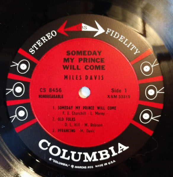 The Miles Davis Sextet : Someday My Prince Will Come (LP, Album, Pit)