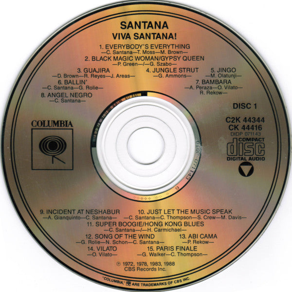 Santana : Viva Santana! (2xCD, Album, Comp)
