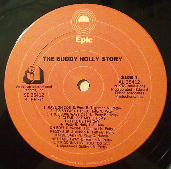 Gary Busey : The Buddy Holly Story (LP, Album)