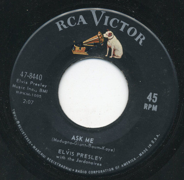 Elvis Presley : Ain't That Loving You Baby (7", Single, Ind)
