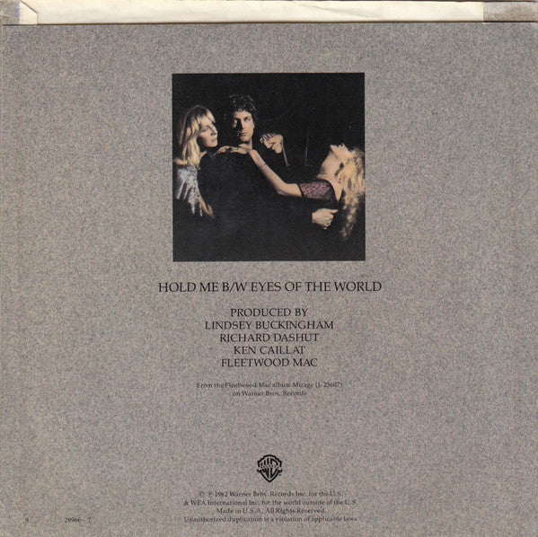 Fleetwood Mac : Hold Me (7", Single, Spe)