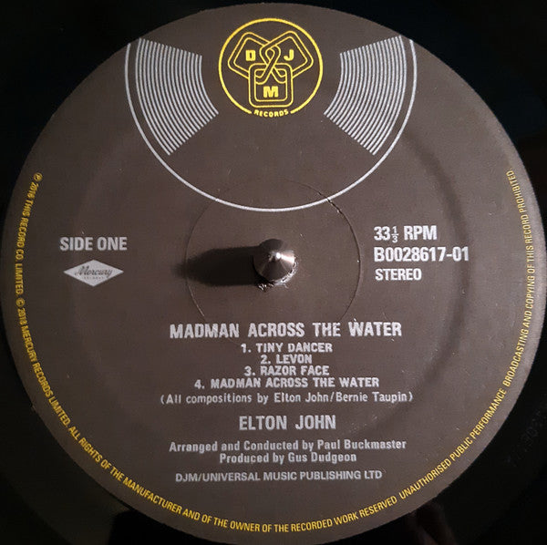 Elton John : Madman Across The Water (LP, Album, RE, RM, 180)