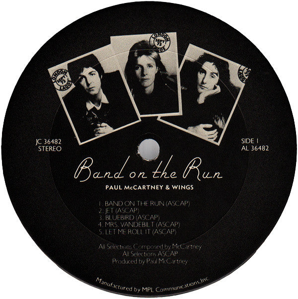 Wings (2) : Band On The Run (LP, Album, RE)