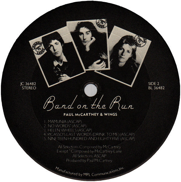 Wings (2) : Band On The Run (LP, Album, RE)
