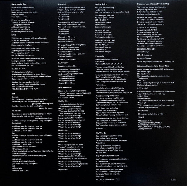 Wings (2) : Band On The Run (LP, Album, RE)