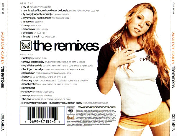 Mariah Carey : The Remixes (2xCD, Comp)
