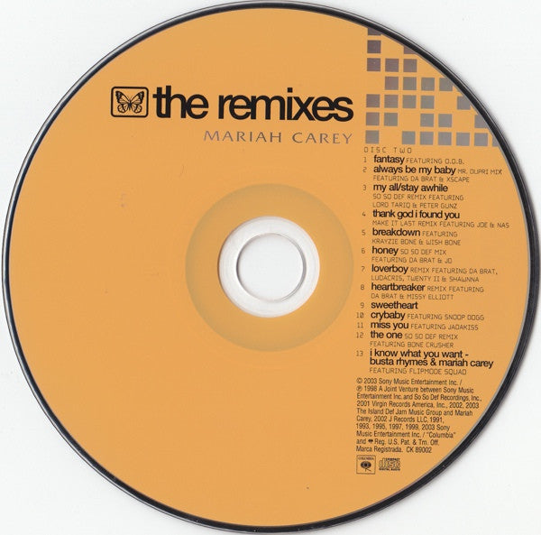 Mariah Carey : The Remixes (2xCD, Comp)