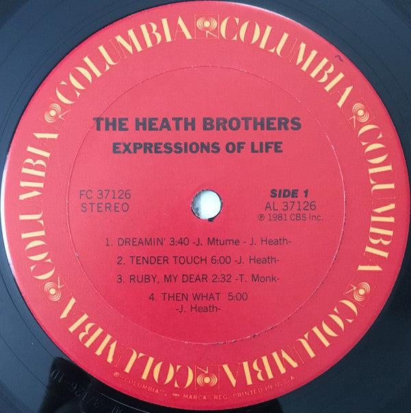 The Heath Brothers : Expressions Of Life (LP, Album)