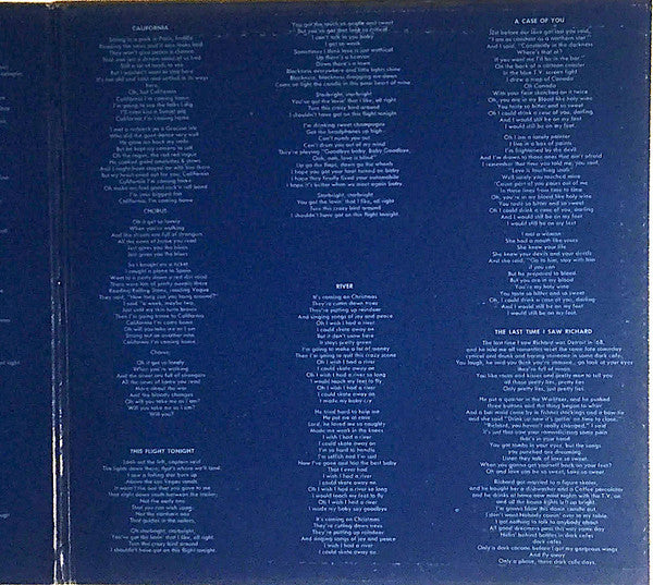 Joni Mitchell : Blue (LP, Album, RP, Jac)
