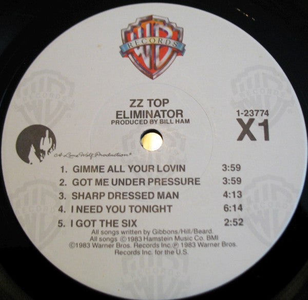 ZZ Top : Eliminator (LP, Album, RP, Jac)