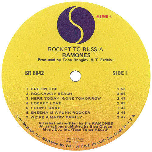 Ramones : Rocket To Russia (LP, Album, Jac)