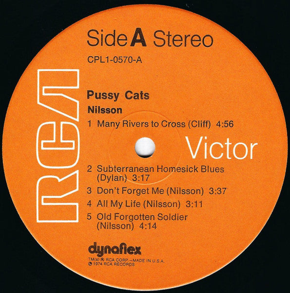 Harry Nilsson : Pussy Cats (LP, Album, Ind)