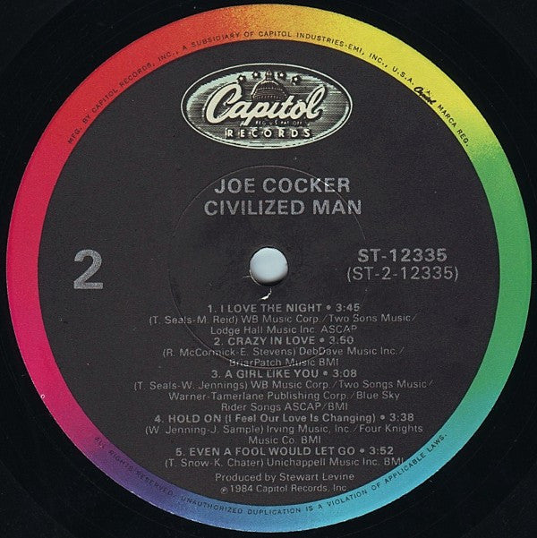 Joe Cocker : Civilized Man (LP, Album, Jac)