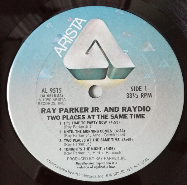 Ray Parker Jr. And Raydio : Two Places At The Same Time (LP, Album, Ter)