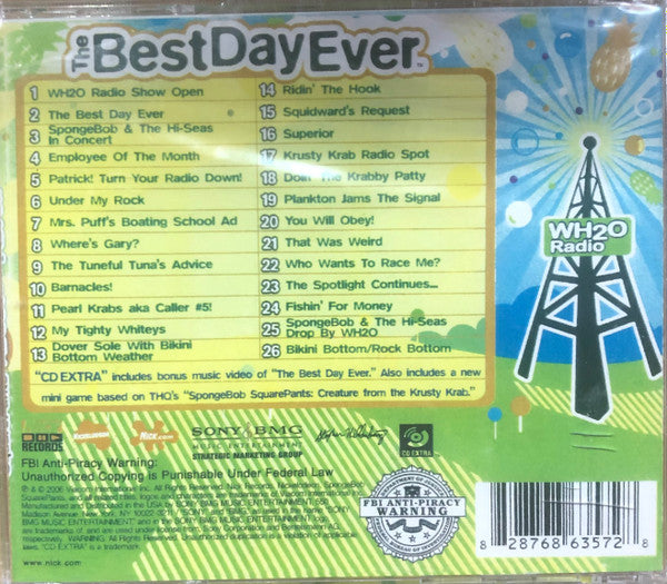 SpongeBob SquarePants : The Best Day Ever (CD, Album, Enh)