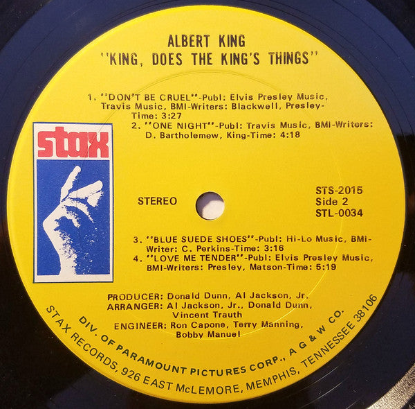 Albert King : "King, Does The King's Things" (LP, Album)