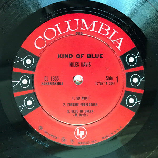 Miles Davis : Kind Of Blue (LP, Album, Mono, RP, Ter)