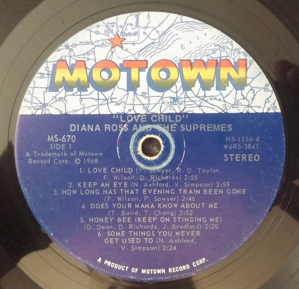The Supremes : Love Child (LP, Album, RE, Ind)