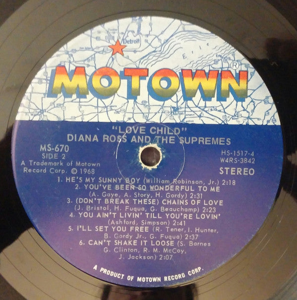 The Supremes : Love Child (LP, Album, RE, Ind)