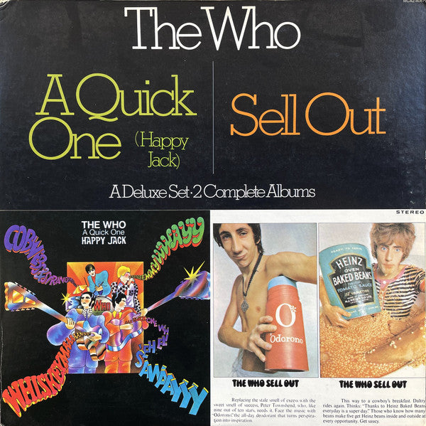 The Who : A Quick One (Happy Jack) / The Who Sell Out (2xLP, Album, Comp, RE, RP, Gat)