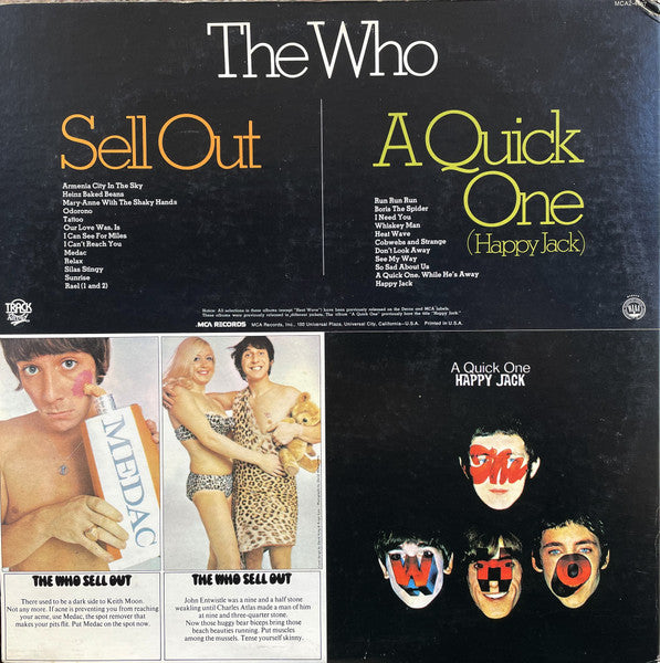 The Who : A Quick One (Happy Jack) / The Who Sell Out (2xLP, Album, Comp, RE, RP, Gat)