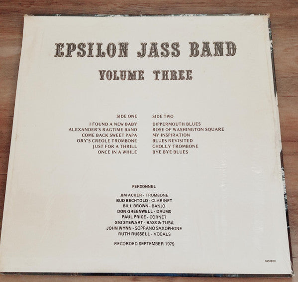 Epsilon Jass Band : Volume Three (12", Album)