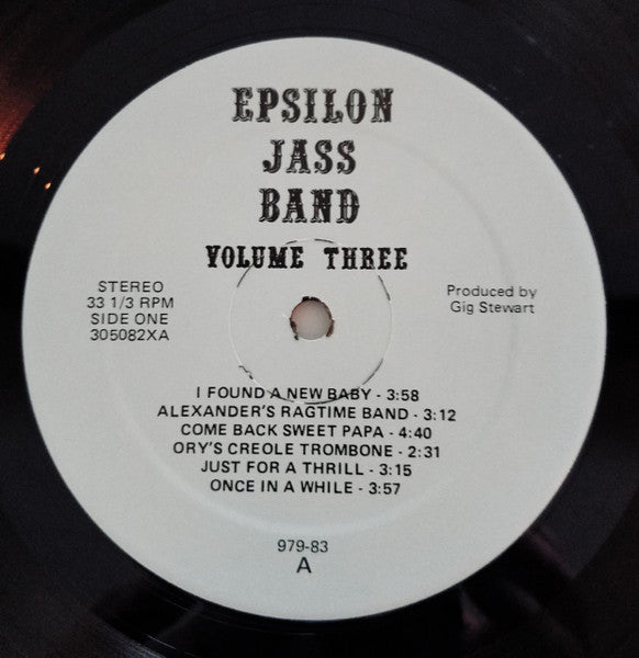 Epsilon Jass Band : Volume Three (12", Album)