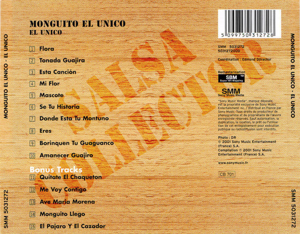 Monguito El Unico Y Su Conjunto : Monguito El Unico Y Su Conjunto (CD, Album, RE, RM)