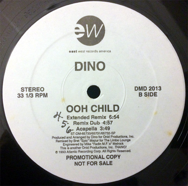 Dino (2) : Ooh Child (12", Promo)