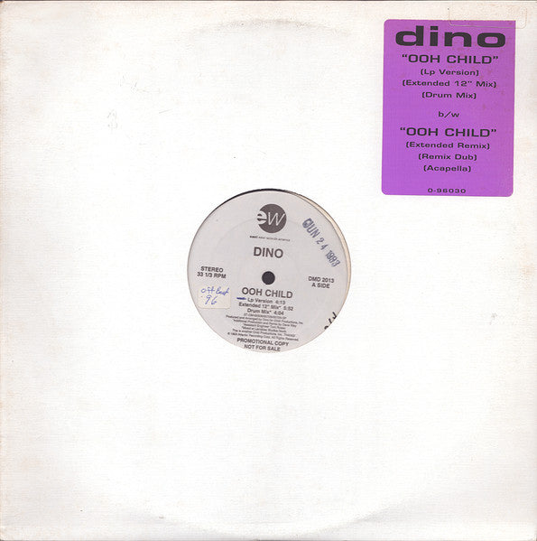 Dino (2) : Ooh Child (12", Promo)