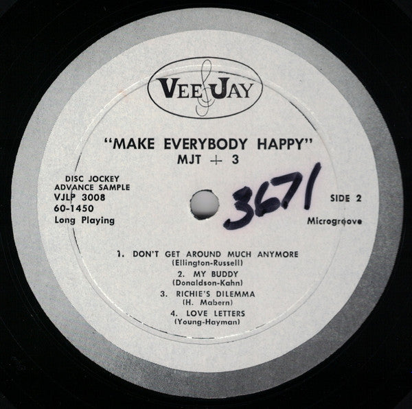 MJT+3 : Make Everybody Happy (LP, Album, Mono, Promo)