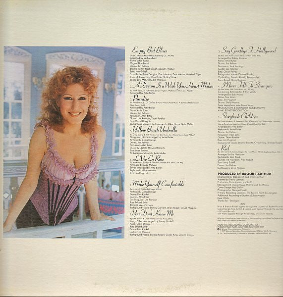 Bette Midler : Broken Blossom (LP, Album, PRC)