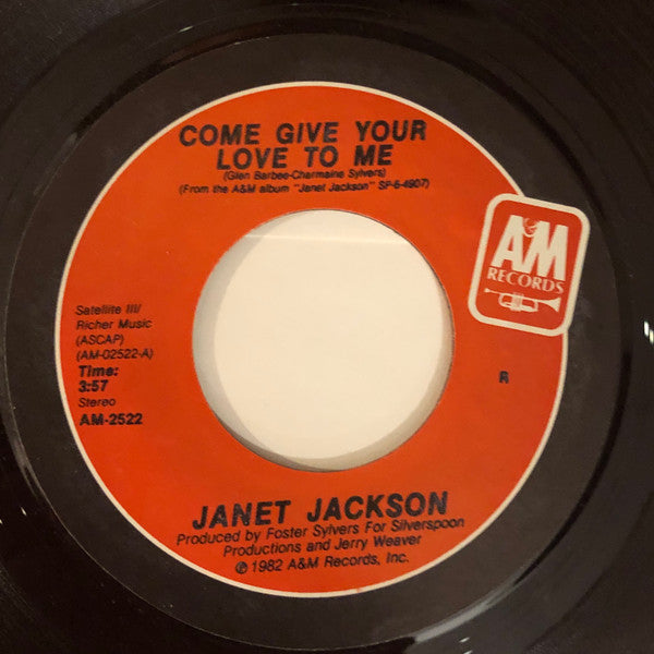 Janet Jackson : Come Give Your Love To Me (7", R)