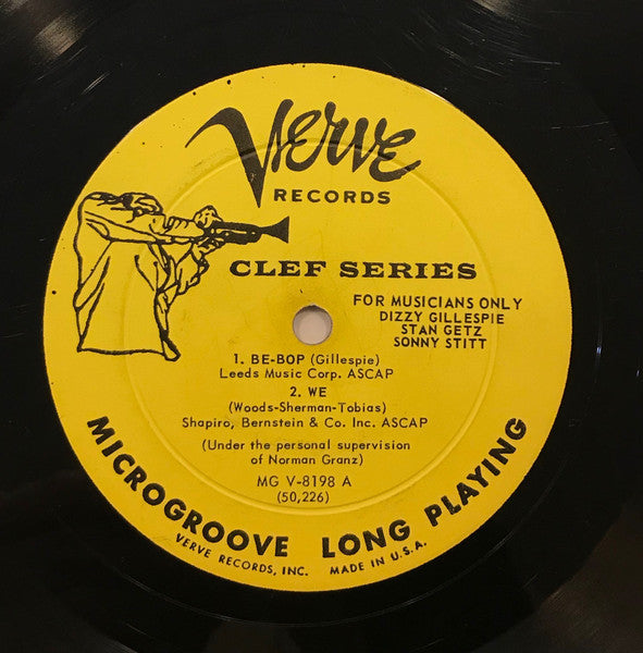 Stan Getz / Dizzy Gillespie / Sonny Stitt : For Musicians Only (LP, Album, Mono, Yel)