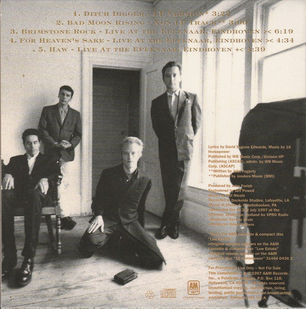 16 Horsepower : Ditch Digger (CD, Single, Promo)