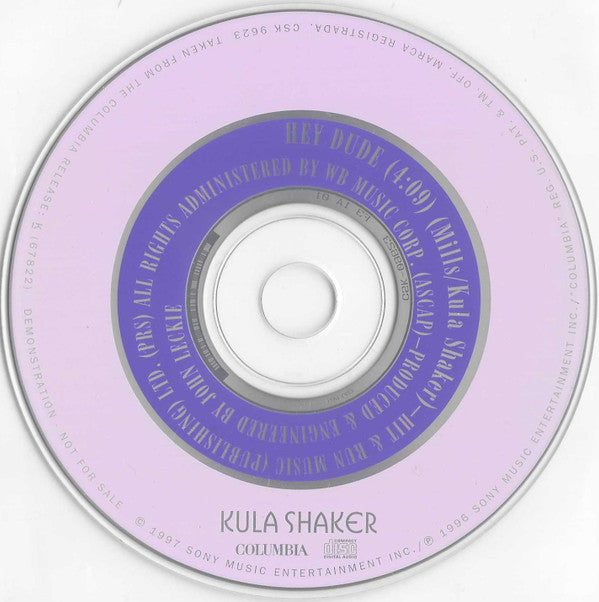 Kula Shaker : Hey Dude (CD, Promo)