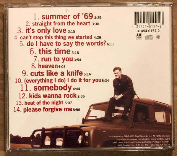 Bryan Adams : So Far So Good (CD, Comp, RE)